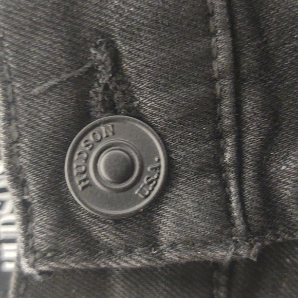 HUDSON Noa Mid-rise Straight Coated Cropped Stretch Jeans Size 31 - Picture 7 of 16